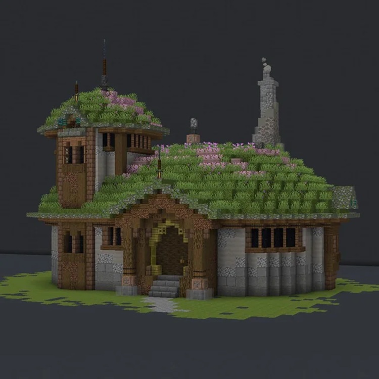 این کلبه ماینکرفت در واقع یک اثر هنری است!