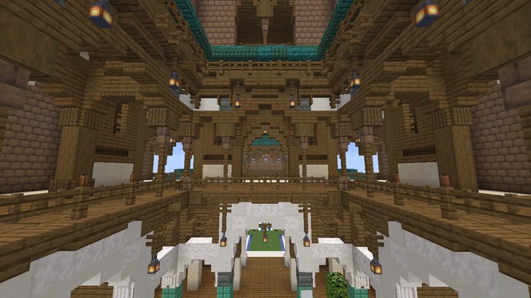 نسخه ماینکرفت وانیلا این سازه هم زیباست و جزئیات بسیار زیادی دارد!