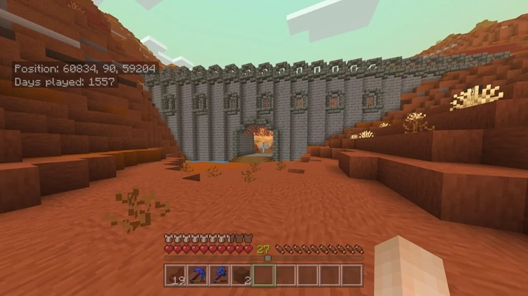 این سازه ماینکرفت در واقع یک برداشت آزاد از یک شهر بزرگ است!