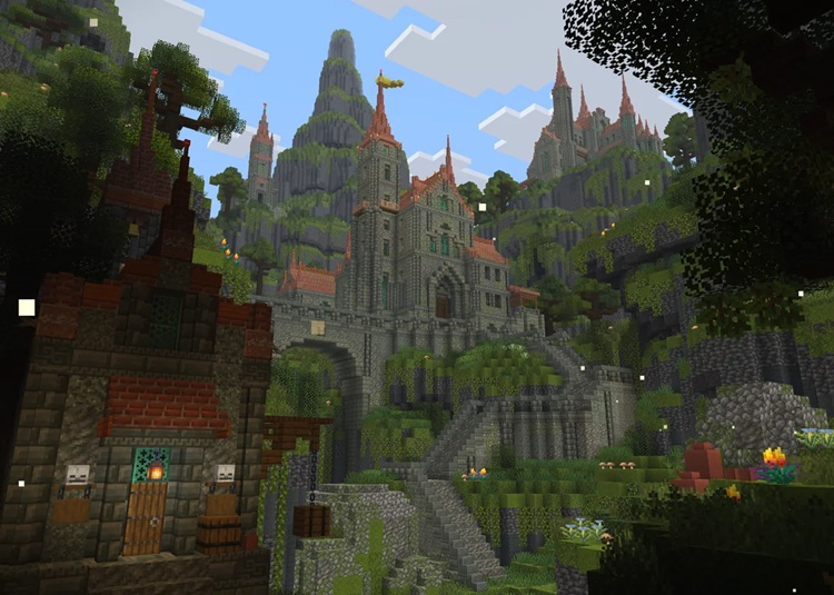 چنین معبدی میتواند یک مکان عمومی در سرورهای ماینکرفت باشد!