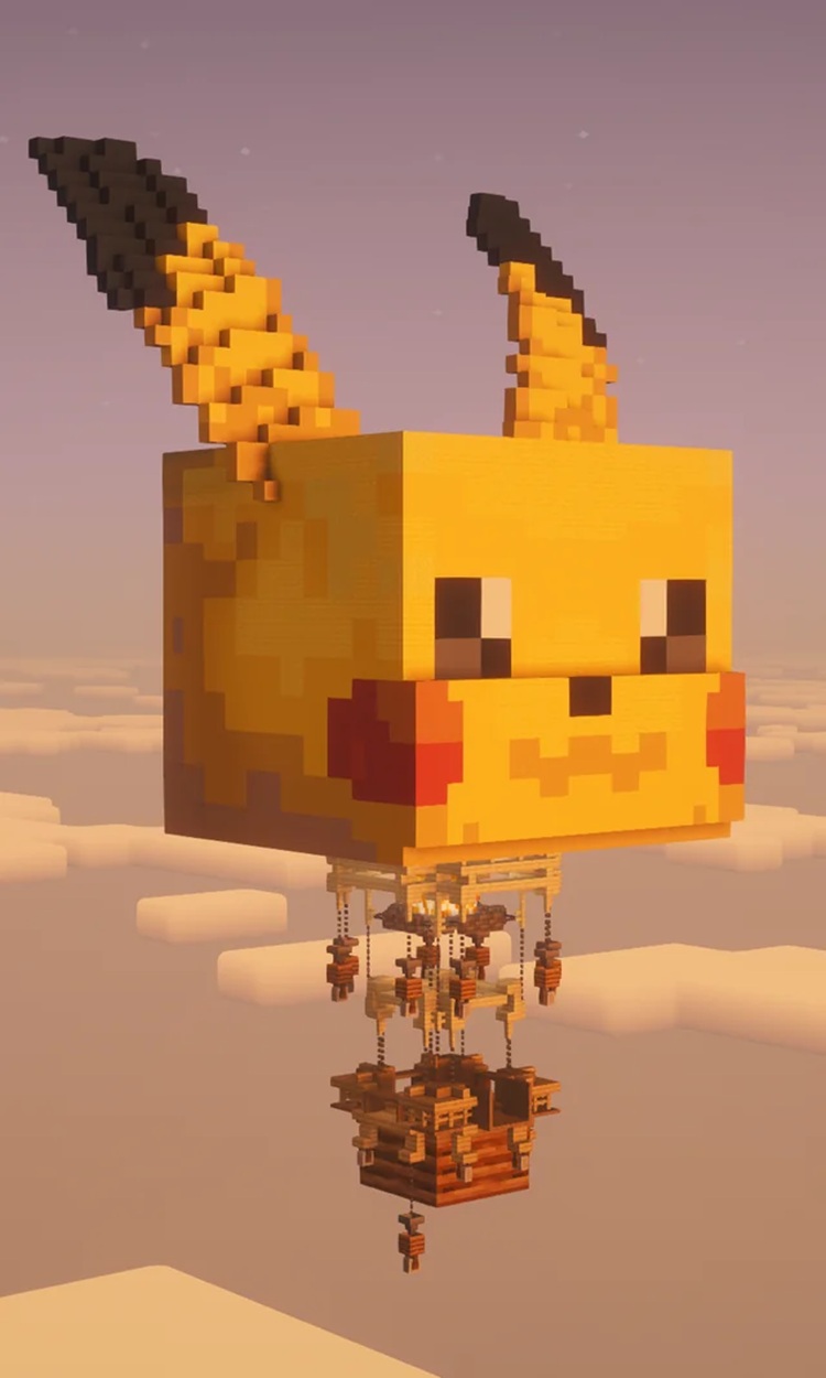 این بالن می‌تواند بر فراز خانه شما در ماینکرفت قرار بگیرد