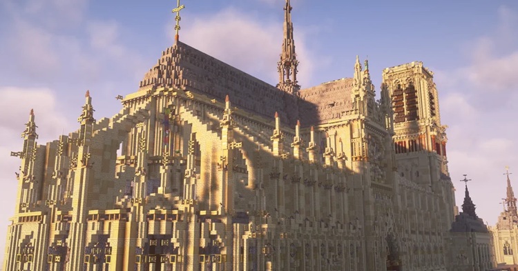 شما میتوانید تمام سازههای تخریب شده در تاریخ را در ماینکرفت بازسازی کنید!