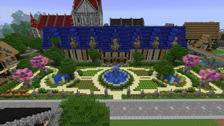 تنوع رنگی خارقالعاده یکی از مهمترین نکات این سازه ماینکرفت است