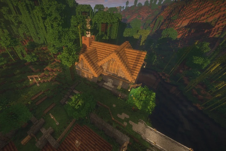 شما میتوانید خانهای به این زیبایی را حتی در ماینکرفت سوروایول هم بسازید!