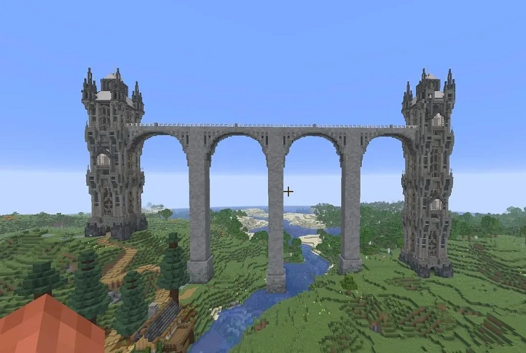 به وضوح این بیلدر ماینکرفت از یک سری آثار فانتزی الهام گرفتهاست!