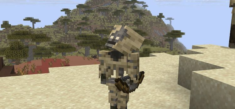 پارچد گونه بیابانیِ اسکلتون در ماینکرفت است.