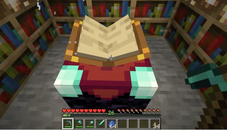 انچنتینگ تیبل (Enchanting Table) در بازی ماینکرفت