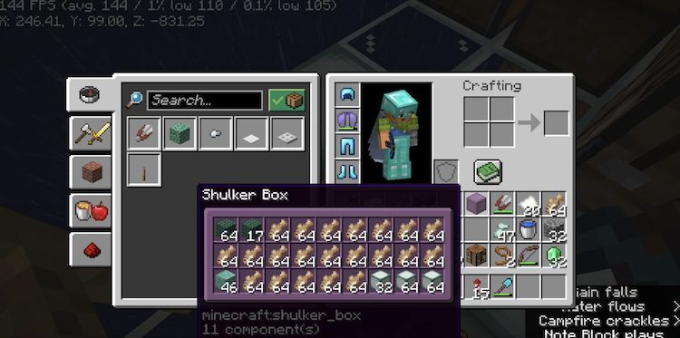 ویژگی ماد Shulker Box Tooltips ماینکرفت