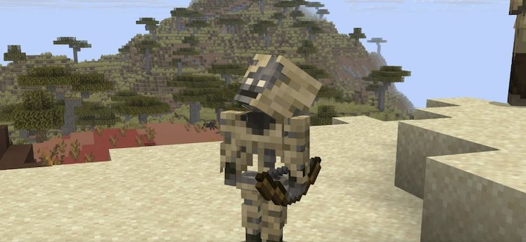 پرچد گونه بیابانیِ ماب اسکلت در بازی ماینکرفت است.