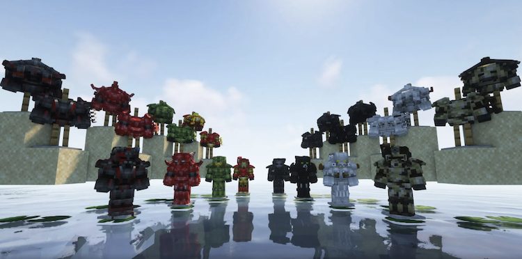 تمام آرمورهایی که ماد به بازی ماینکرفت اضافه می‌کند.