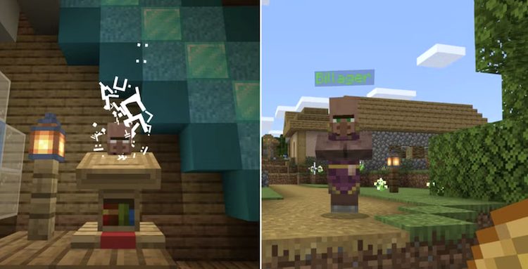 نمایی از نقشه The Travelling Trader برای بازی ماینکرافت