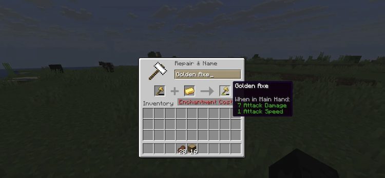 هر ابزاری را میتوان با استفاده از مواد آن در بازی ماینکرفت تعمیر کرد.