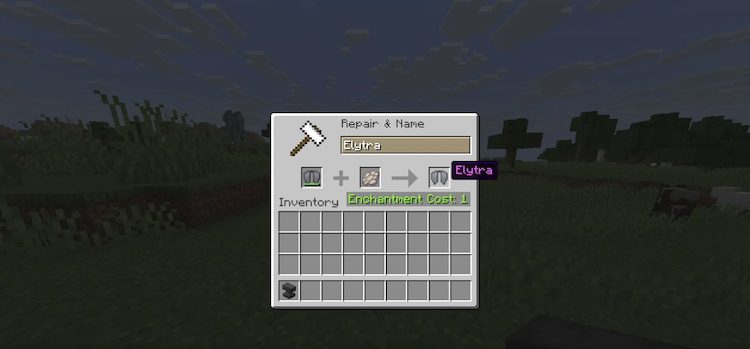 بسیاری از بازیکنان نادیده میگیرند یا فراموش میکنند که الایترا را در بازی ماینکرفت میتوان تعمیر کرد.