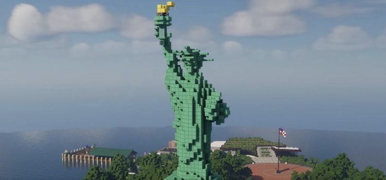 مجسمه آزادی یک ایده عالی برای ساخت در بازی ماینکرفت محسوب میشود.