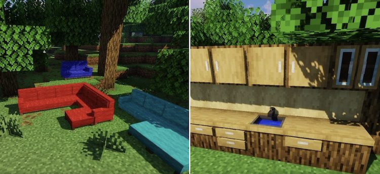 Macaw's Furniture یک ماد محبوب است که تعداد زیادی بلوک مبلمان داخلی را به بازی ماینکرفت اضافه میکند.