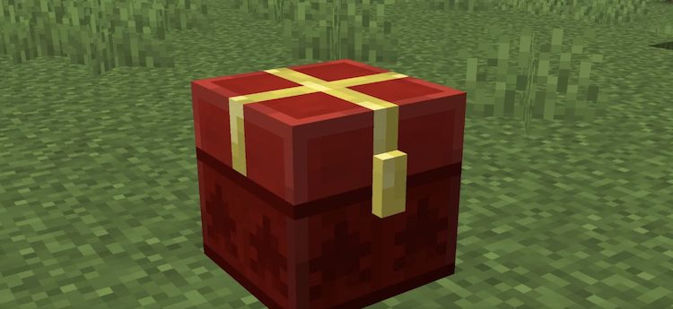 کاپر چست از ۲۴ تا ۲۶ دسامبر با تکسچر کادوپیچی قرمز و طلایی در بازی ماینکرفت عرضه خواهد شد.