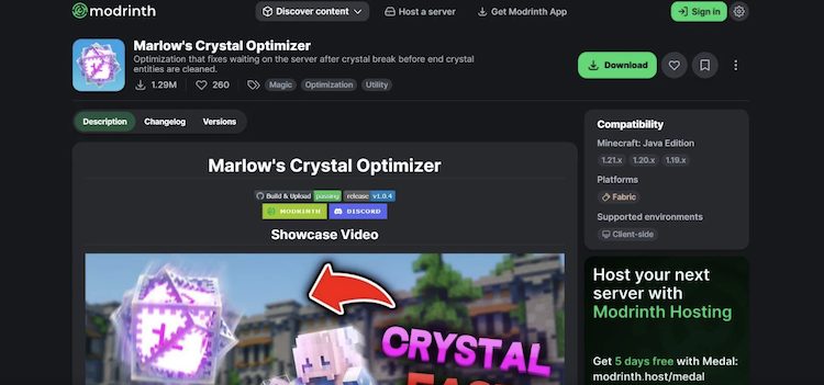 Marlow's Crystal Optimizer را میتوان از وبسایت مدرنیث دانلود کرد.