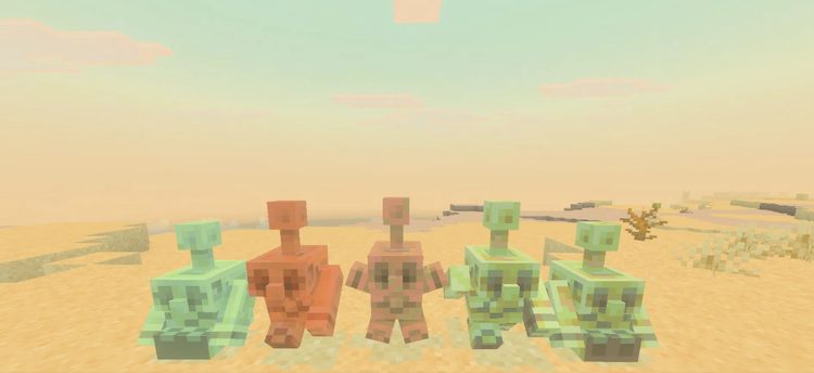 کاپر گالمها و آیتمهای کاپر موجود در پک کاپر ایج، فهرست مابها و آیتمهای ماینکرفت را گسترش میدهند.