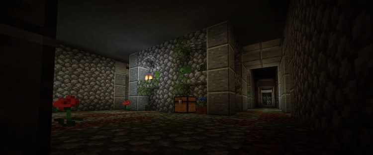 یک سیاهچاله اضافه شده از ماد YUNG's Better Dungeons برای بازی ماینکرفت