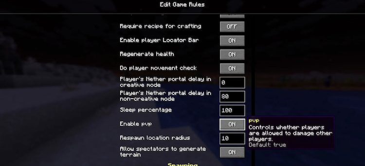 گیمرول PvP اساساً تنظیماتی برای فعال یا غیرفعال کردن فرندلی فایر است.