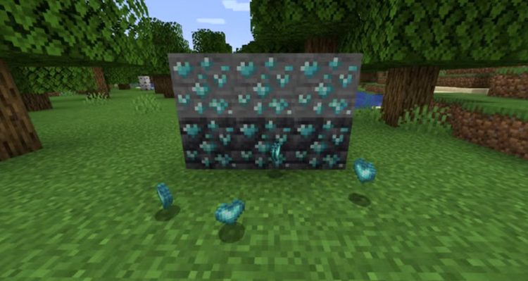 تکسچر الماسهای ماینکرفت را با Heart Shaped Diamonds جذابترین کنید.