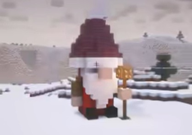 شما میتوانید این مجسمه زیبا را در ورودی خانه خود در ماینکرفت قرار دهید!