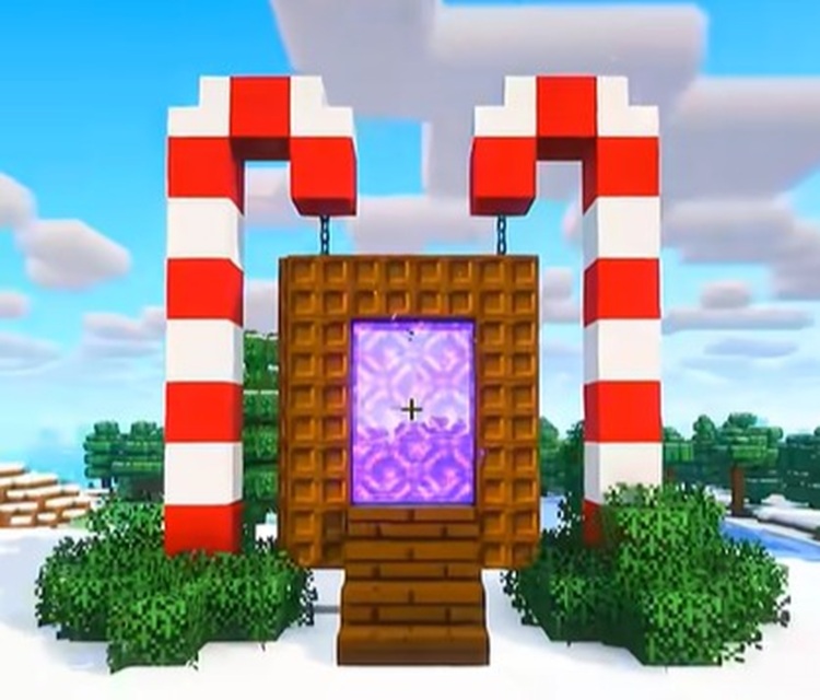 زیبایی این پورتال میتواند ترسناک بودن ندر ماینکرفت را تاحدی کاهش دهد!