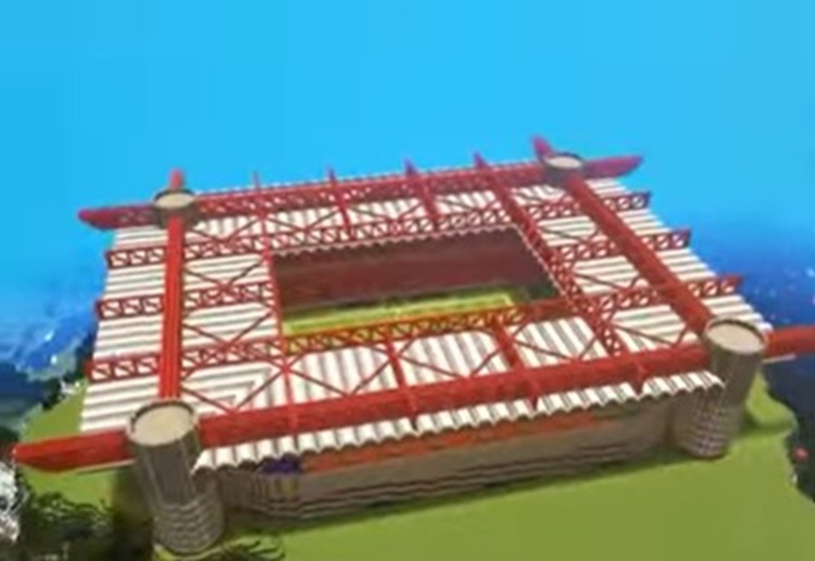 این استادیوم به اندازه یک دنیای ماینکرفت بزرگ است!