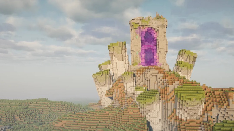 این پورتال ندر مخصوص دنیاهای قدیمی در ماینکرفت است!