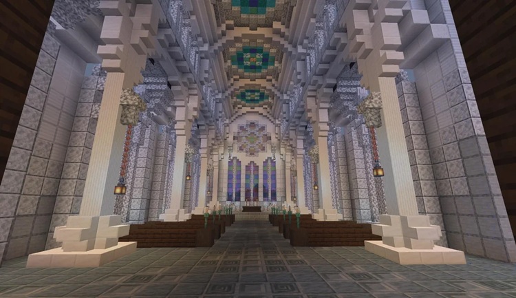 در این تصویر شما شاهد اوج هنر معماری در دنیای ماینکرفت هستید!