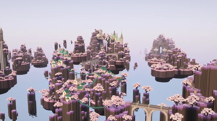 این دنیای ماینکرفت ساختار جزیرهای دارد!