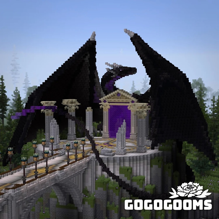 این زیباترین اژدهای ساخته شده در ماینکرفت است!