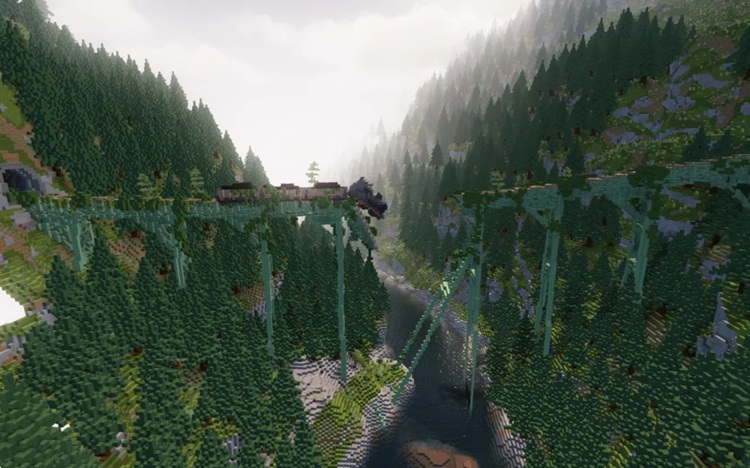 این نمای ماینکرفت شما را به دنیای بازی RDR2 می‌برد!