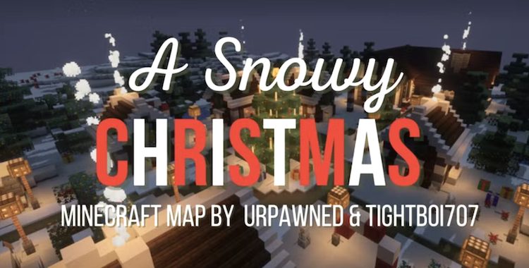 جهان کریسمس برفی در بازی ماینکرفت