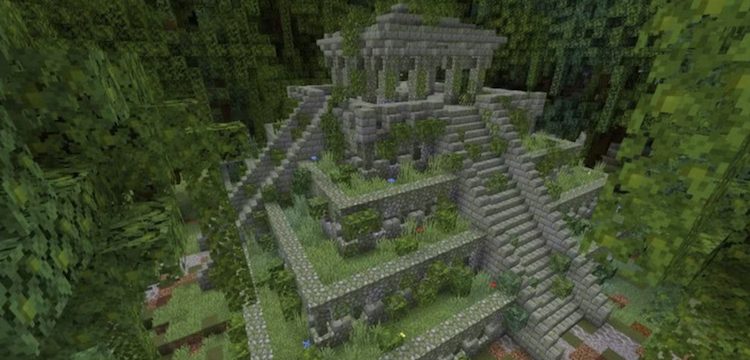 وجود بناهای بزرگ و باستانی تئوری انشنت بیلدرز را در بازی ماینکرفت تایید میکند.