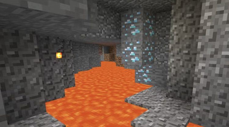 بلوکهای معدنی الماس در بازی ماینکرفت