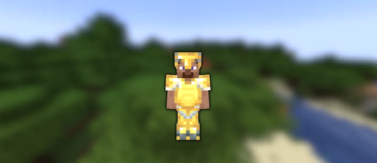 ترکیب رنگ طلایی با سایهزنی آهن و کوارتز در بازی ماینکرفت