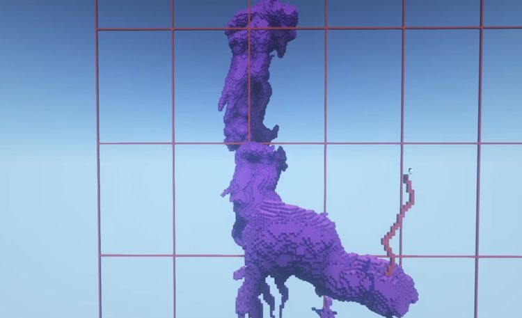 در این مرحله ستونهای آفرینش در بازی ماینکرافت ساخته میشود.