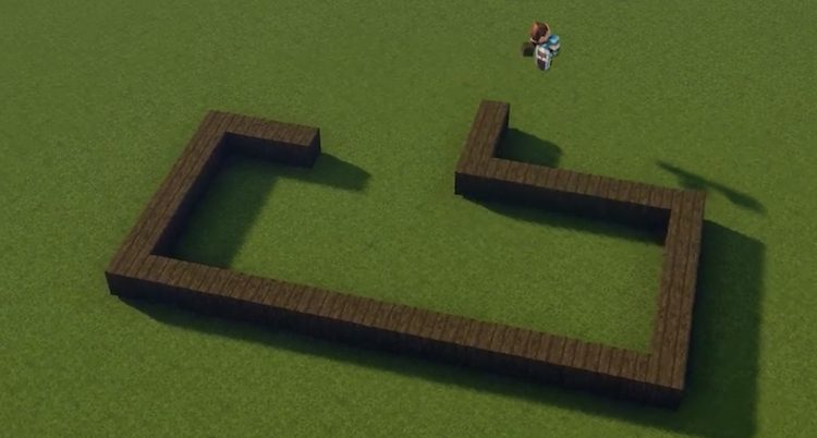 شروع به ساخت پی خانه روهیریم در بازی ماینکرفت