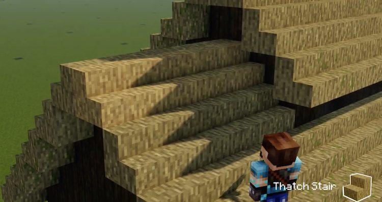 برای این که بتوانید حس کاهگلی بودن سقف را القا کنید، باید از تکنیک ترکیب بلوکها در بازی ماینکرفت استفاده کنید.