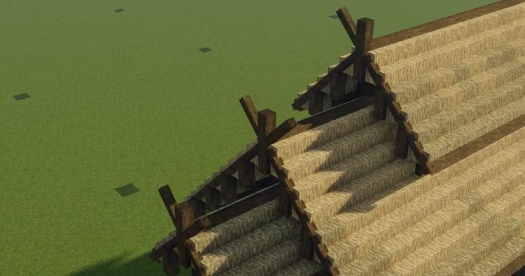 امضای کار در معماری سبک روهان، سقفهای آن است که در بازی ماینکرفت ساخته شده است.