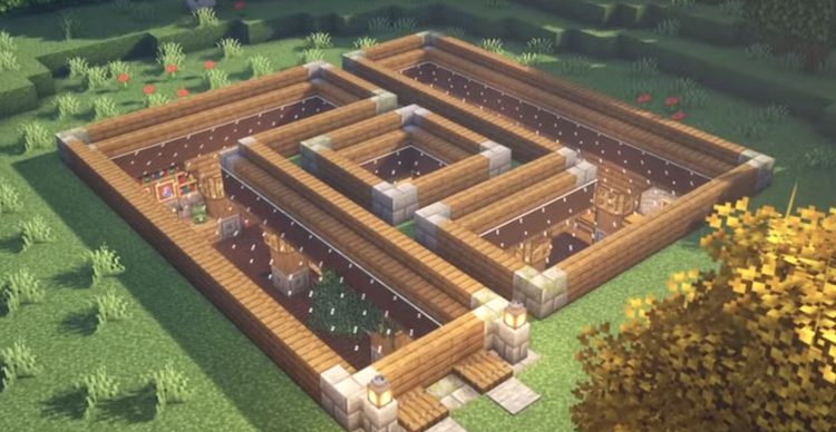 پایگاه زیرزمینی ساخته شده در بازی ماینکرفت