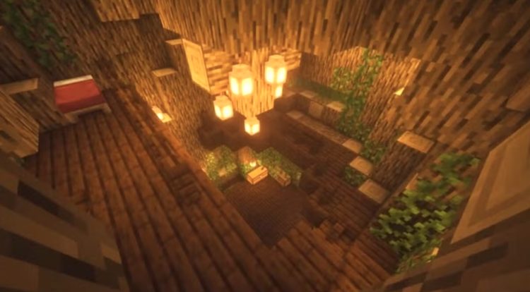 خانه درختی ساخته شده زیبا در بازی ماینکرفت
