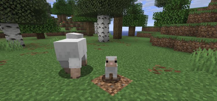 بسیاری از مابهای کودک تکسچرها و صداهای جدیدی در بازی ماینکرفت دریافت کردهاند.