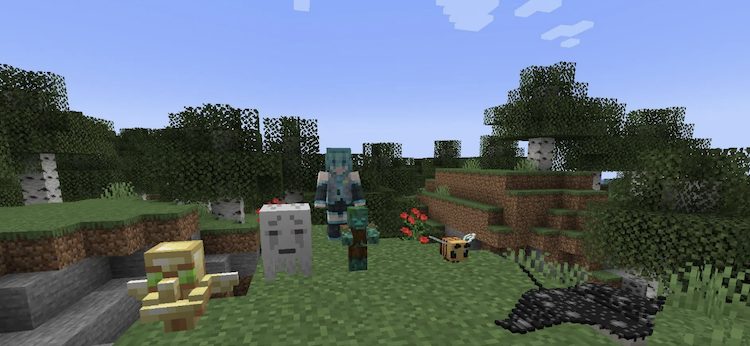 ماد Statues ماینکرفت مجسمههایی با ظاهر مابها و موجودات موجود در بازی اضافه میکند.