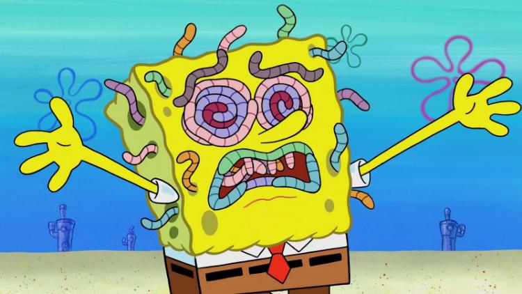 وقتی بدن باباسفنجی به صحنهای از کابوس تبدیل میشود.