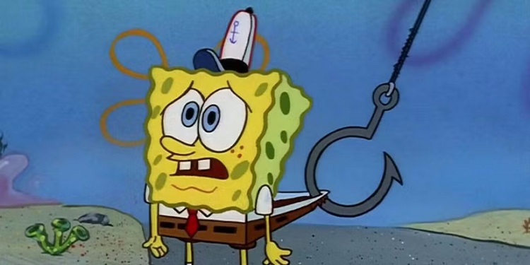 بسیار جالب است که باب اسفنجی هم گاهی از کوره در میرود