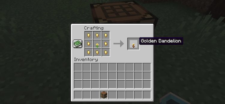 برای درست کردن قاصدک طلایی، این دستور ساخت را در بازی ماینکرفت دنبال کنید.