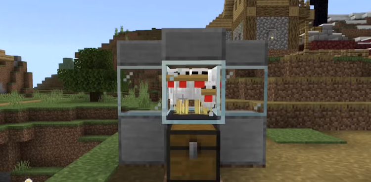 این فارم روند ساخت سادهای در بازی ماینکرفت دارد.