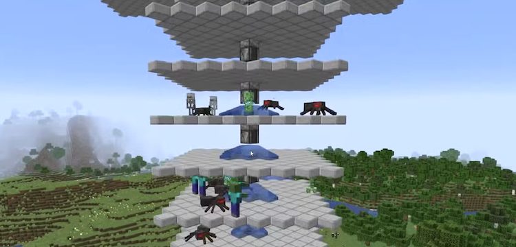 به کمک این فارم میتوانید دراپهای مختلفی از مابهای دشمن در بازی ماینکرفت بدست آورید.